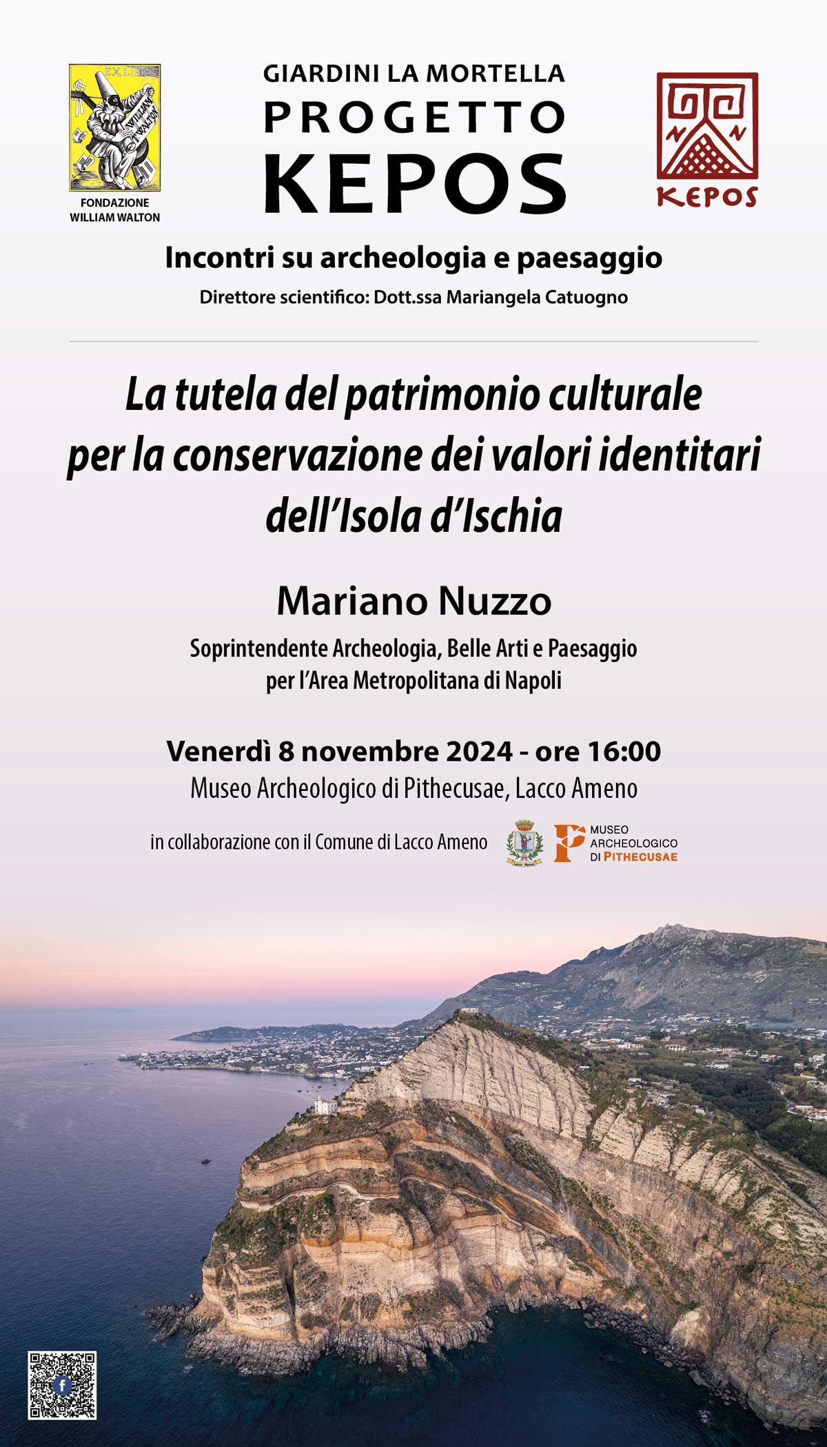 Progetto KEPOS "Paesaggi e Archeologia" 2024: VIII appuntamento, 8 novembre ore 16:00 a Villa Arbusto - Lacco Ameno (NA)